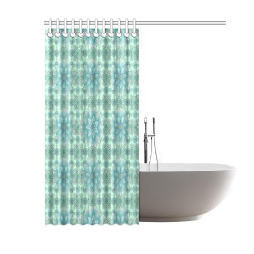 Turquoise Happiness Shower Curtain 60"x72"