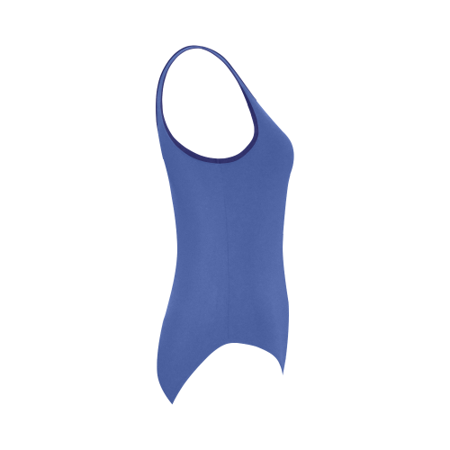 Dazzling Blue Vest One Piece Swimsuit (Model S04)