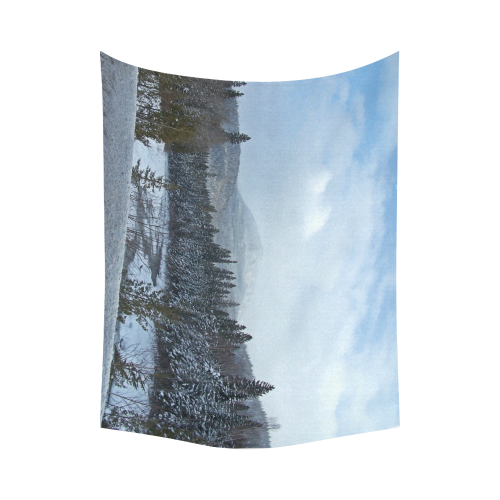 Winter Wonderland Cotton Linen Wall Tapestry 80"x 60"