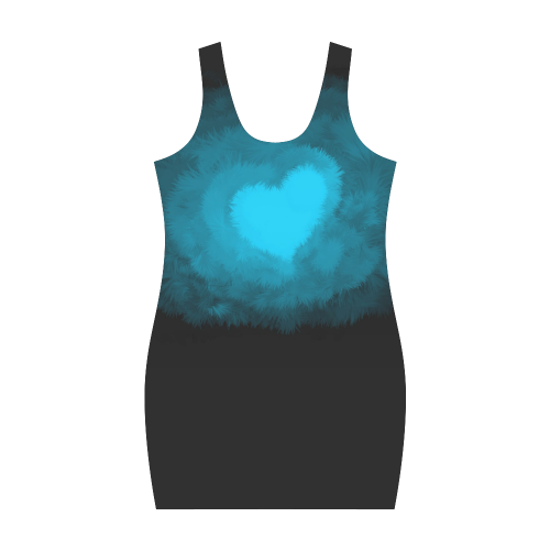 Blue Fluffy Heart Medea Vest Dress (Model D06)