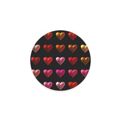 shiny hearts 9 Round Coaster