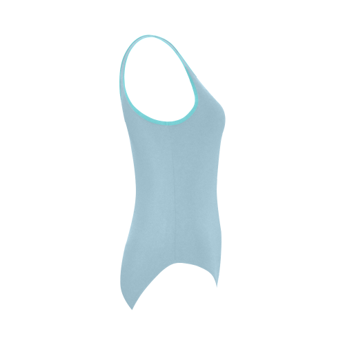 Aquamarine Vest One Piece Swimsuit (Model S04)