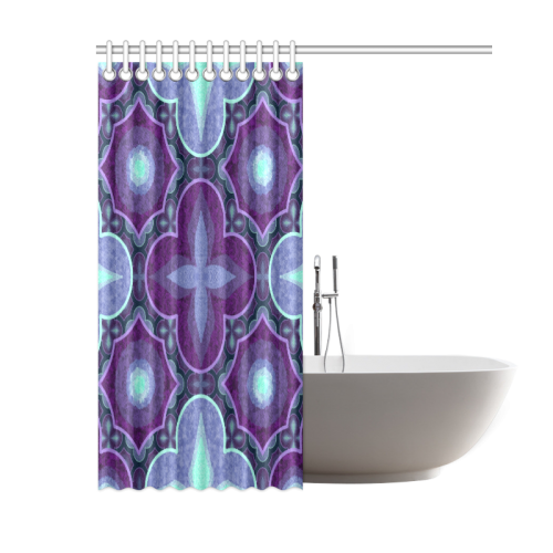 Purple blue Shower Curtain 60"x72"