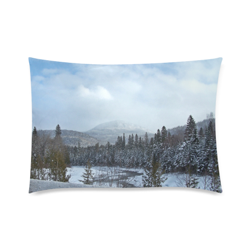Winter Wonderland Custom Zippered Pillow Case 20"x30"(Twin Sides)