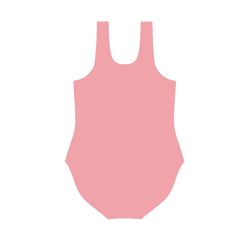 Flamingo Pink Vest One Piece Swimsuit (Model S04)