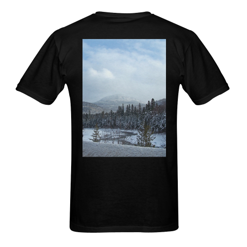 Winter Wonderland Men's T-Shirt in USA Size (Two Sides Printing)