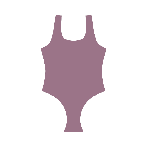 Grape Nectar Vest One Piece Swimsuit (Model S04)