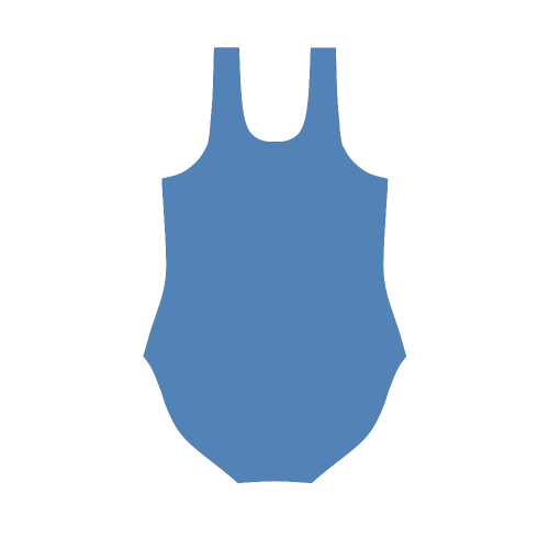 Palace Blue Vest One Piece Swimsuit (Model S04)