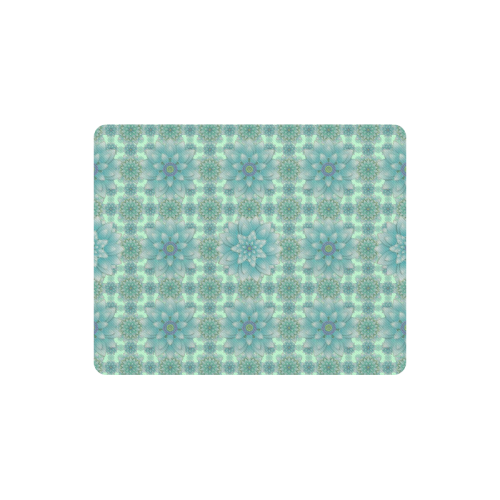 Turquoise Happiness Rectangle Mousepad