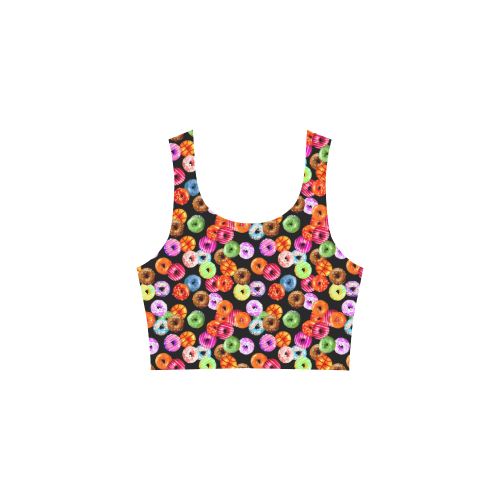 Colorful Yummy DONUTS pattern Atalanta Sundress (Model D04)