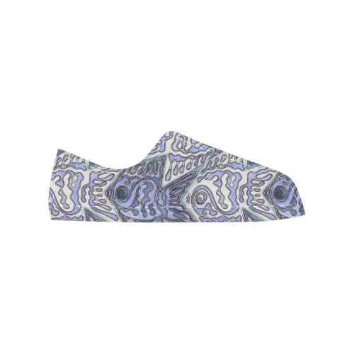 Fish Tessellation Men's Classic Canvas Shoes (Model 018)