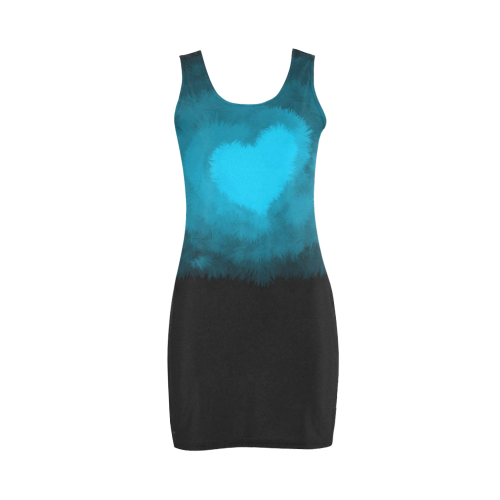 Blue Fluffy Heart Medea Vest Dress (Model D06)