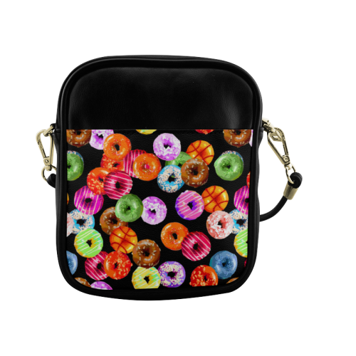 Colorful Yummy DONUTS pattern Sling Bag (Model 1627)