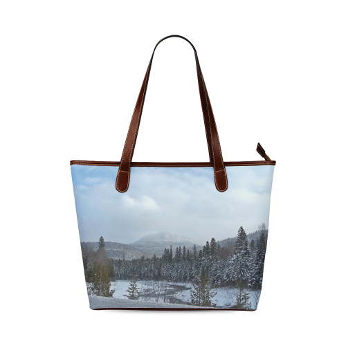 Winter Wonderland Shoulder Tote Bag (Model 1646)
