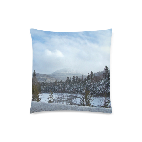 Winter Wonderland Custom Zippered Pillow Case 18"x18"(Twin Sides)