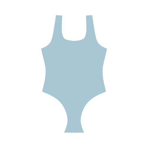Aquamarine Vest One Piece Swimsuit (Model S04)