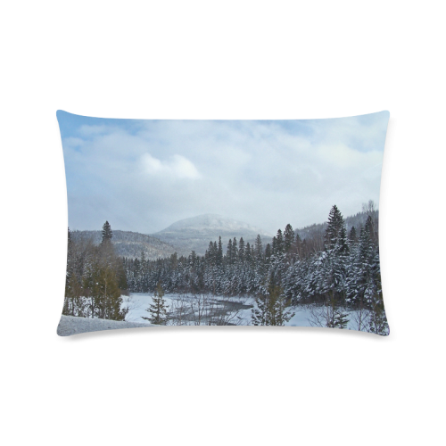 Winter Wonderland Custom Rectangle Pillow Case 16"x24" (one side)