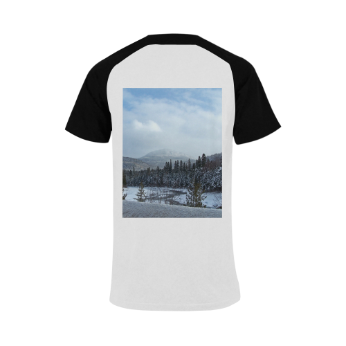 Winter Wonderland Men's Raglan T-shirt Big Size (USA Size) (Model T11)