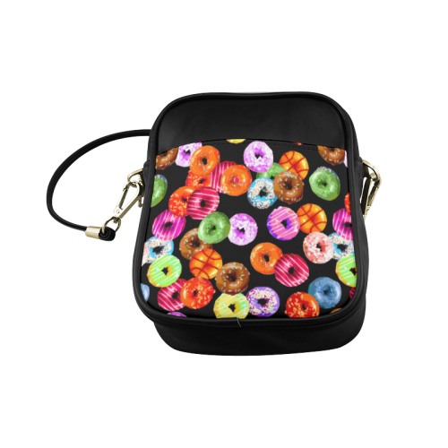 Colorful Yummy DONUTS pattern Sling Bag (Model 1627)