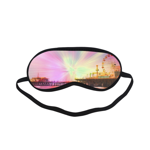 Pink Explosion Santa Monica Pier Sleeping Mask