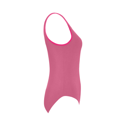 Pink Flambé Vest One Piece Swimsuit (Model S04)