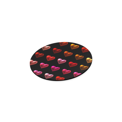 shiny hearts 9 Round Coaster