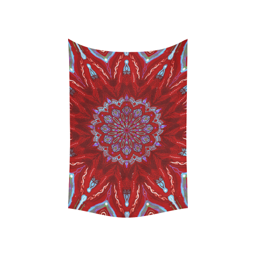 mandala beach 3 Cotton Linen Wall Tapestry 60"x 40"