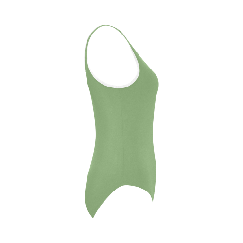 Green Tea Vest One Piece Swimsuit (Model S04)