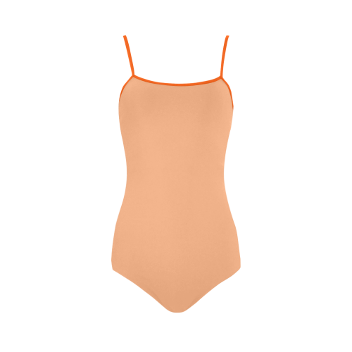 Peach Cobbler Strap Swimsuit ( Model S05)