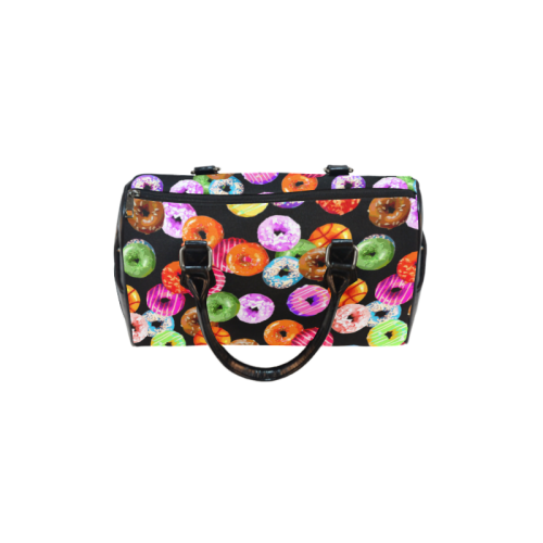 Colorful Yummy DONUTS pattern Boston Handbag (Model 1621)