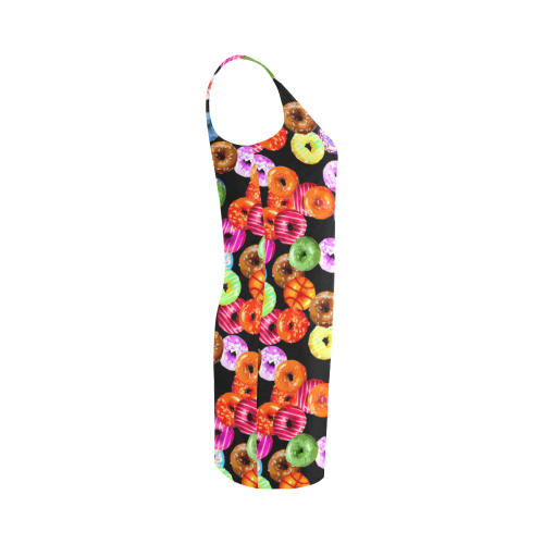 Colorful Yummy DONUTS pattern Medea Vest Dress (Model D06)