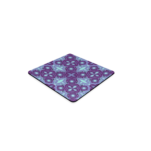 Purple blue pattern Square Coaster