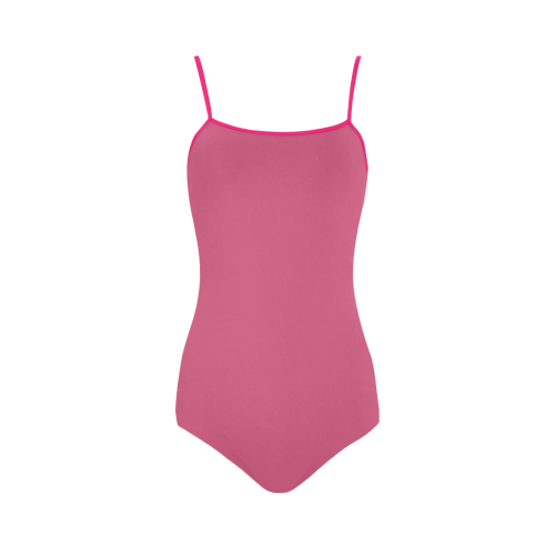 Pink Flambé Strap Swimsuit ( Model S05)