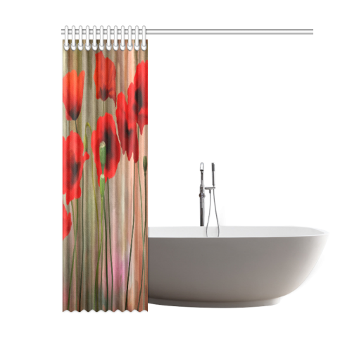 Poppies Shower Curtain 60"x72"