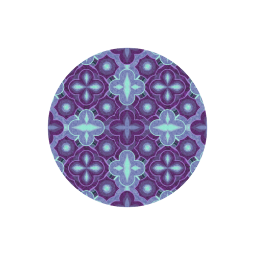 Purple blue pattern Round Mousepad