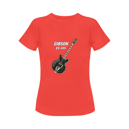 Black gibson-es-345 Women's Classic T-Shirt (Model T17）