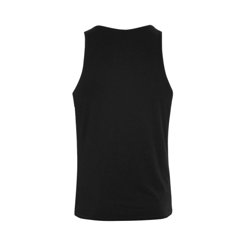 Black gibson-es-345 Plus-size Men's Shoulder-Free Tank Top (Model T33)