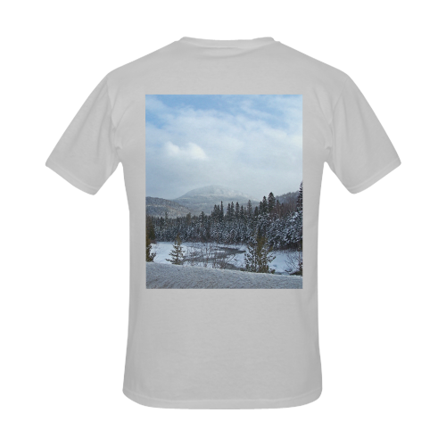 Winter Wonderland Men's Slim Fit T-shirt (Model T13)