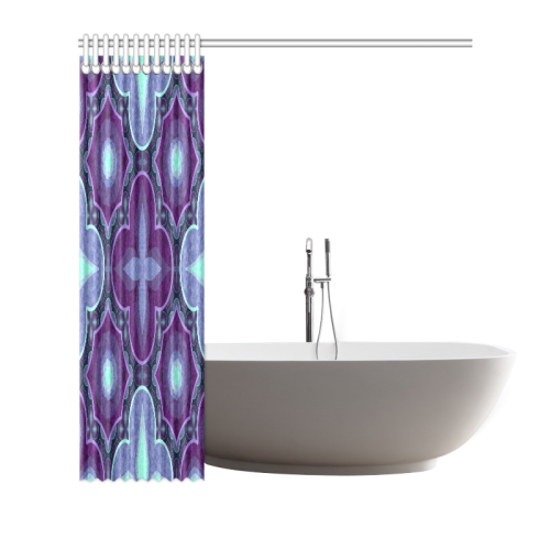 Purple blue Shower Curtain 66"x72"