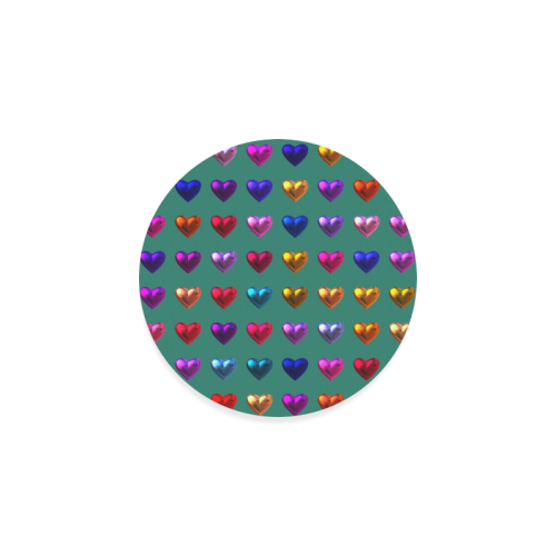 shiny hearts 5 Round Coaster