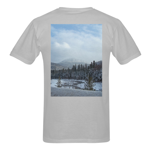 Winter Wonderland Men's T-Shirt in USA Size (Two Sides Printing)