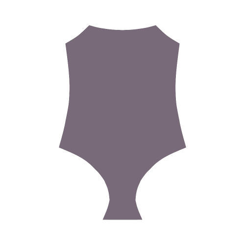 Vintage Violet Strap Swimsuit ( Model S05)