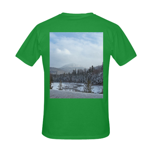 Winter Wonderland Men's Slim Fit T-shirt (Model T13)