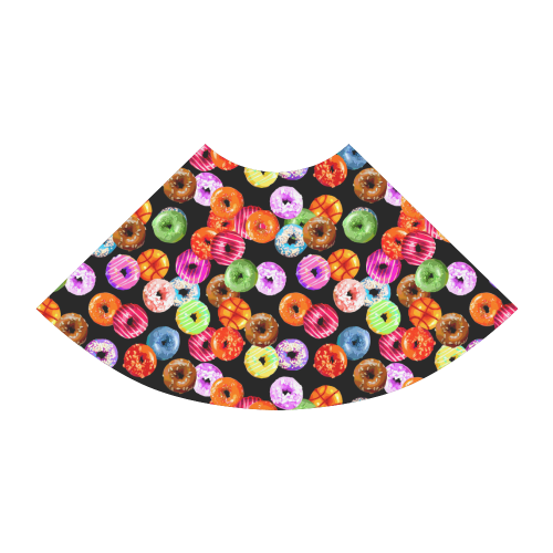 Colorful Yummy DONUTS pattern Atalanta Sundress (Model D04)