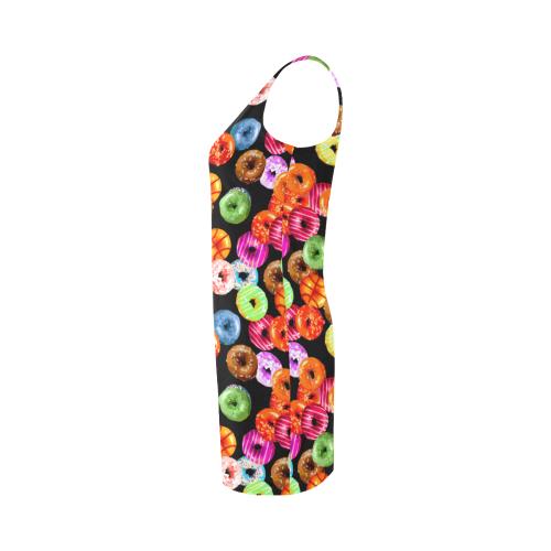 Colorful Yummy DONUTS pattern Medea Vest Dress (Model D06)