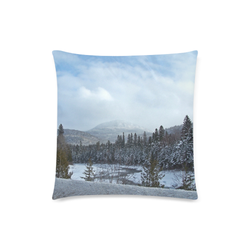 Winter Wonderland Custom Zippered Pillow Case 18"x18" (one side)