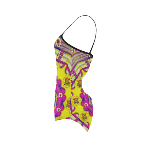 Celebrating summer in soul and mind mandala style Strap Swimsuit ( Model S05)