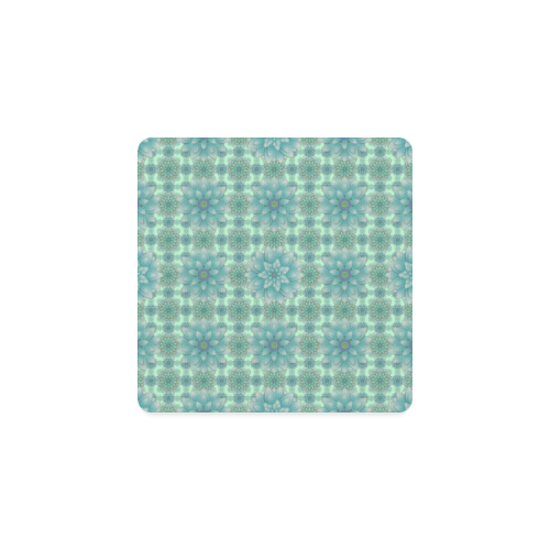 Turquoise Happiness Square Coaster