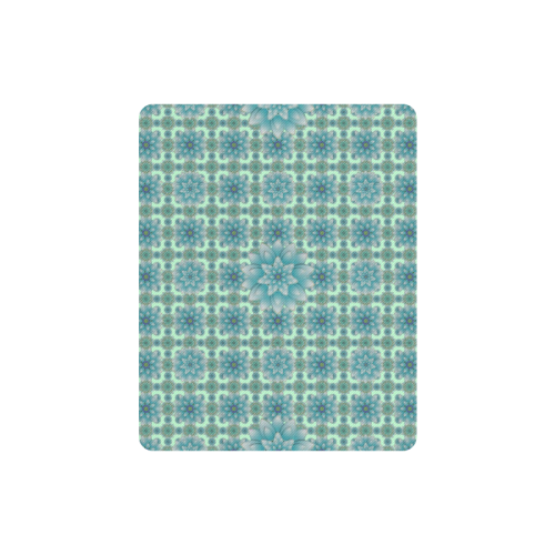 Happiness Turquoise Rectangle Mousepad