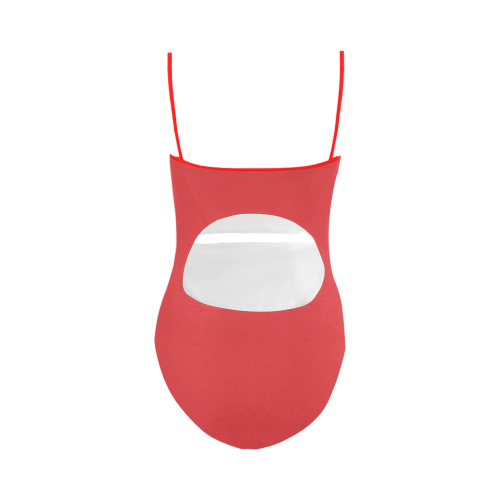 Poppy Red Strap Swimsuit ( Model S05)